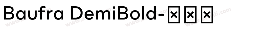 Baufra DemiBold字体转换